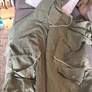 URBAN OUTFITTERS olive Green Hooded Jacket